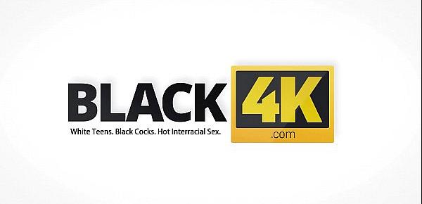  Black4K. Skinny babe Monique Woods seduces black owner of the house